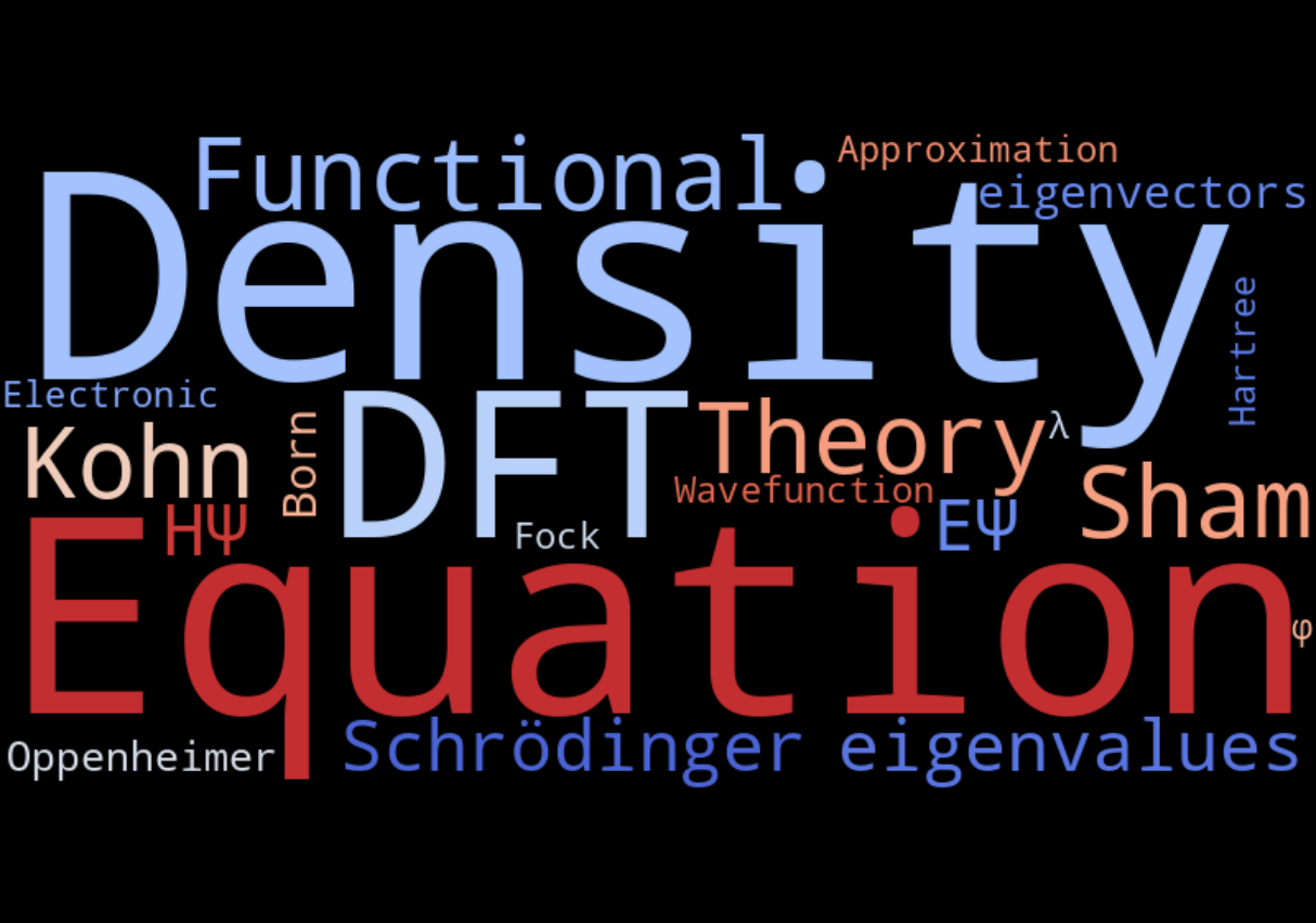 Bottom-up synthesis of Density Functional Theory (DFT)